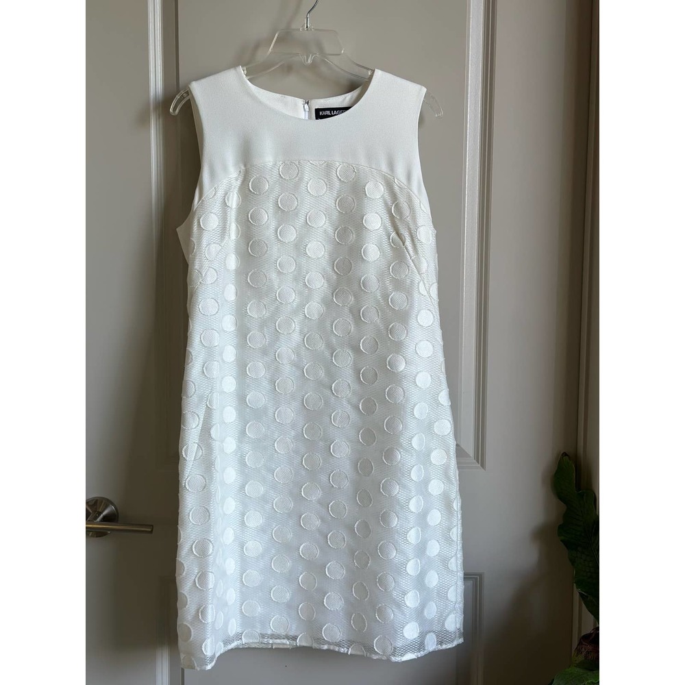 Karl Lagerfeld White Sleeveless Dress